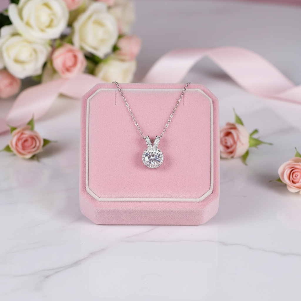 Diamond Option Rabbit Shape Necklace-Black Diamonds New York