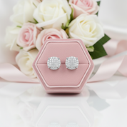 Diamond Option Round Earrings-Black Diamonds New York