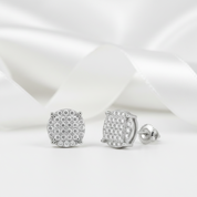 Diamond Option Round Earrings-Black Diamonds New York