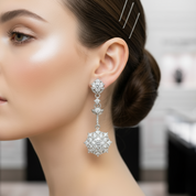 1.0 Ctw Round Cut Diamond Wheat Stud Earrings-Black Diamonds New York