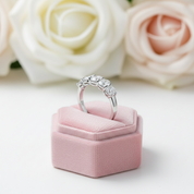 Half Eternity Oval Cut Diamond Wedding Band-Black Diamonds New York