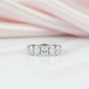 Half Eternity Oval Cut Diamond Option Wedding Band-Black Diamonds New York