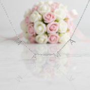 Mother's Day Mama Letter Pendant Necklace-Black Diamonds New York