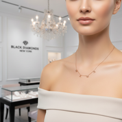 Mother's Day Mama Letter Pendant Necklace-Black Diamonds New York