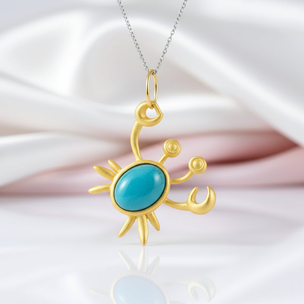 Mr. Crab Necklace-Black Diamonds New York