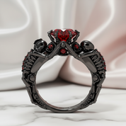 My Ride or Die Promise Ring (Biker Series)- 1.5 Ct Round Cut Diamond Option Gothic Ring-Black Diamonds New York