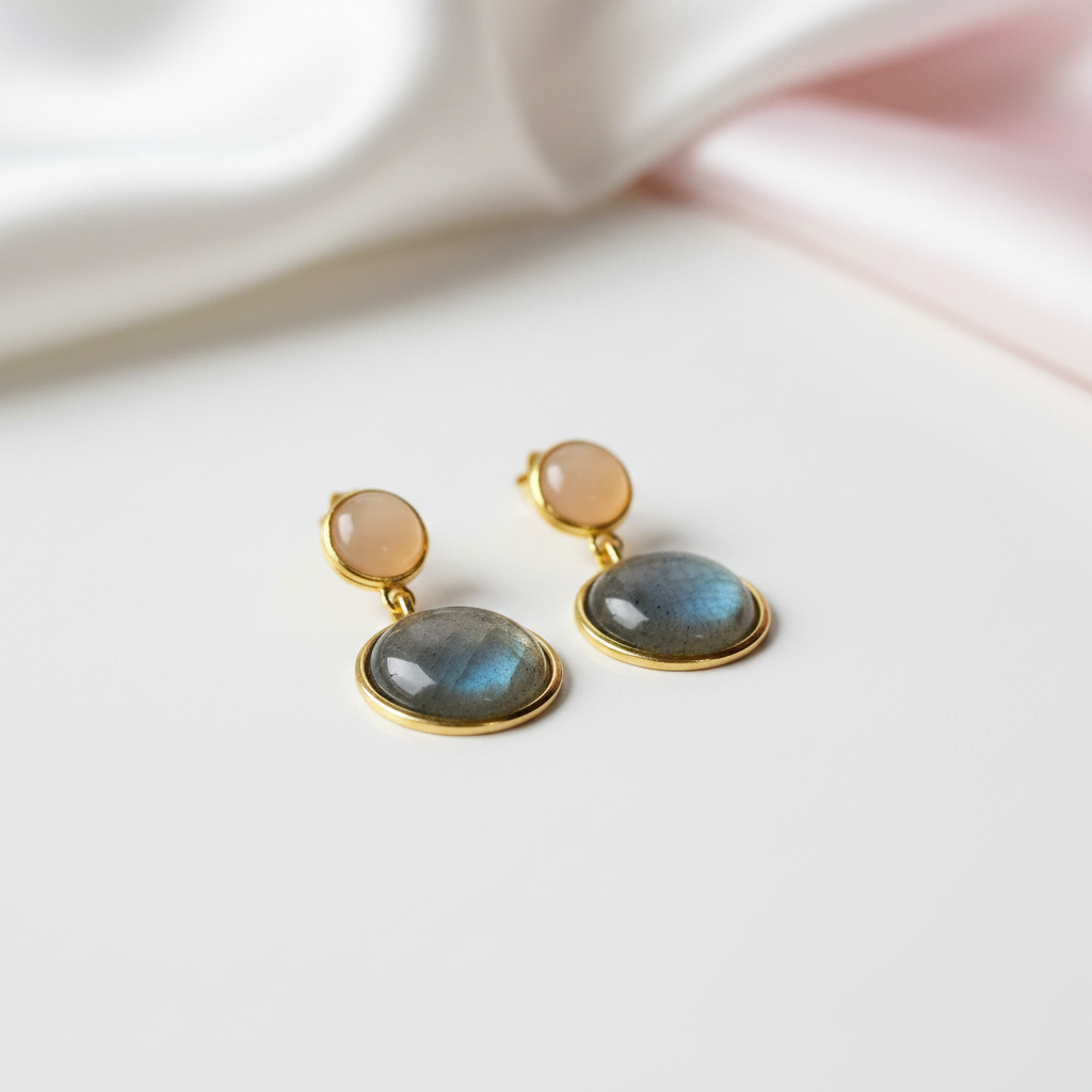 Mysterious Lake Dangle Earrings-Black Diamonds New York