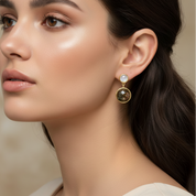 Mysterious Lake Dangle Earrings-Black Diamonds New York