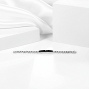 Natural Black Onyx Casual Bar Chain Bracelet-Black Diamonds New York