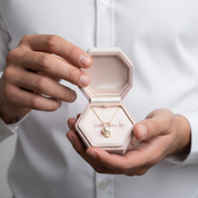 Natural Freshwater Pearl 18k Yellow Gold Necklace-Black Diamonds New York