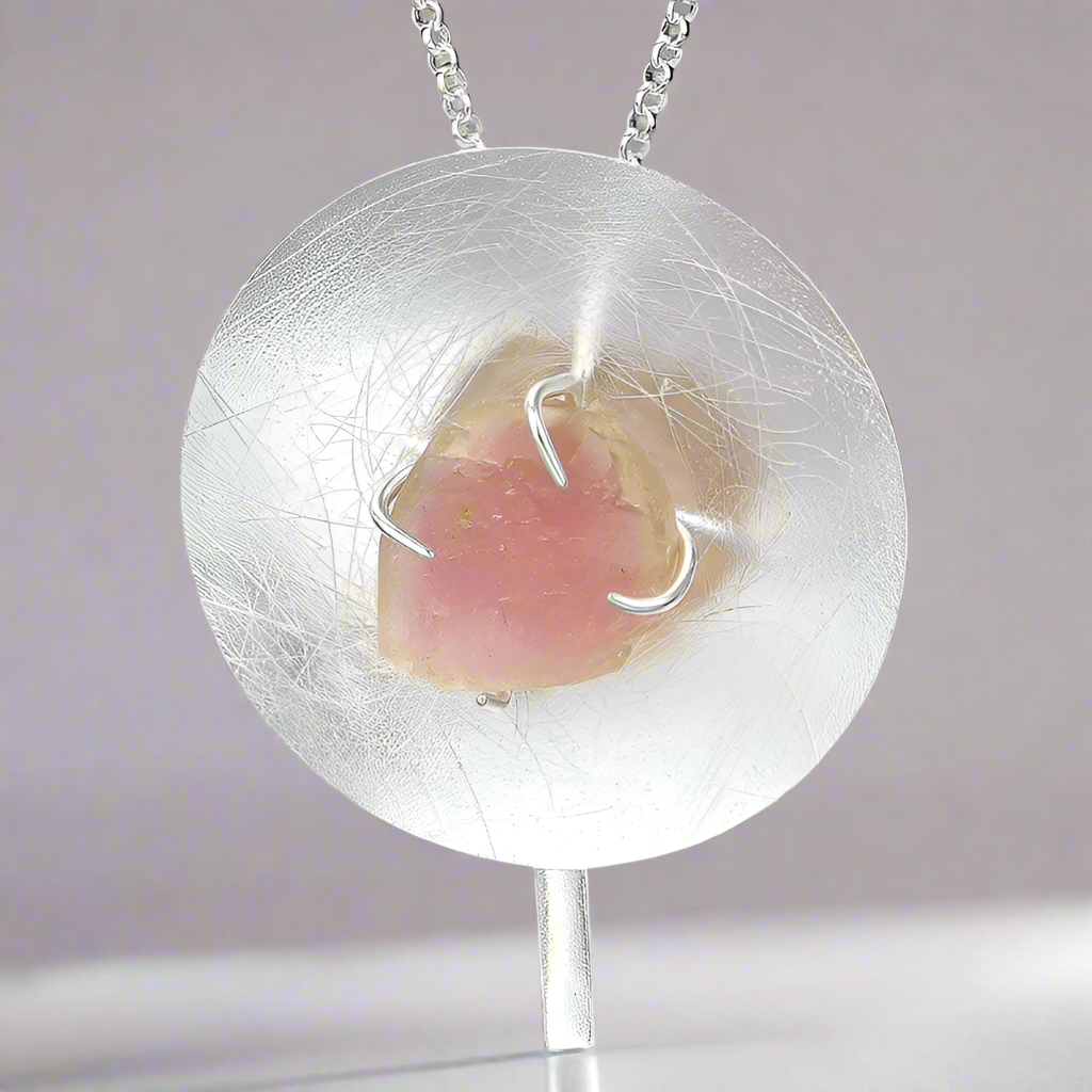 Natural Gemstone Round Necklace-Black Diamonds New York