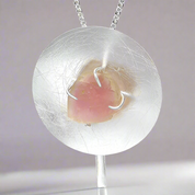 Natural Gemstone Round Necklace-Black Diamonds New York