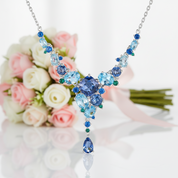 Natural Mystic Quartz Handmade Modern Irregular Necklace-Black Diamonds New York