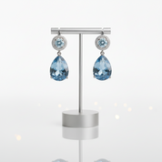 Mystic Quartz & Topaz Vintage Drop Earrings-Black Diamonds New York