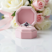 Mystic Topaz Gemstone Engagement Ring-Black Diamonds New York