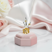 Pearl Winter Blossom & Snow Flower Necklace-Black Diamonds New York