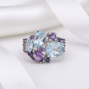 Topaz & Amethyst Jewelry Set-Black Diamonds New York