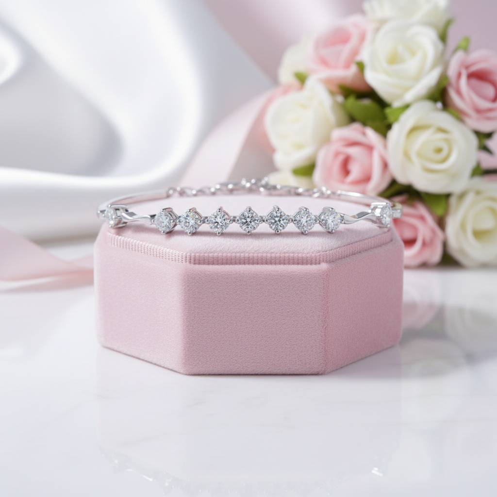 1.35 Ct Nine Diamond Option Inlaid Bracelet-Black Diamonds New York