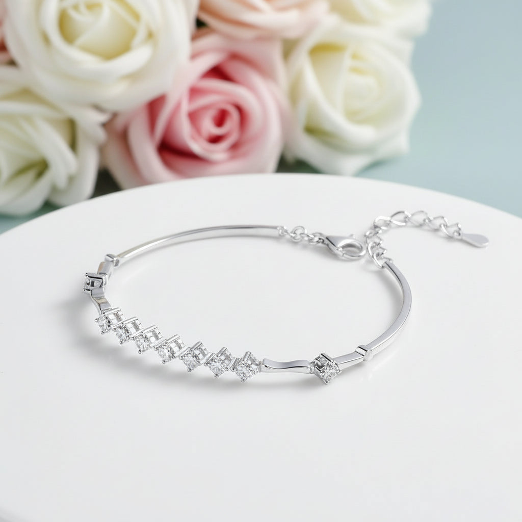 1.35 Ct Nine Diamond Inlaid Bracelet-Black Diamonds New York