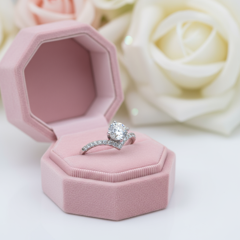 1.0Ct VVS1 Diamond Wedding Ring-Black Diamonds New York