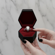 Only You- 1.5 Carat Pear Cut Diamond Option Skull & Roses Wedding Ring-Black Diamonds New York
