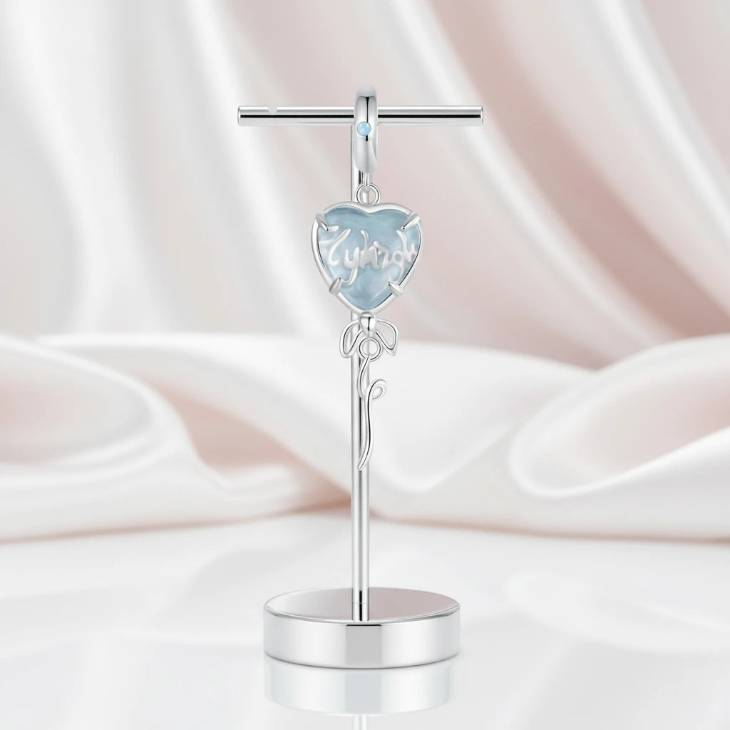 Openable Heart-shaped Forever Love Charms & Pendant-Black Diamonds New York