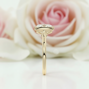 Oval Cut Diamond Solitaire Engagement Ring-Black Diamonds New York