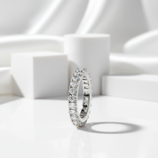 Oval Cut Eternity Diamond Band-Black Diamonds New York