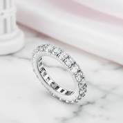Oval Cut Eternity Diamond Option Band-Black Diamonds New York