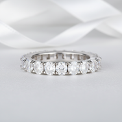 Oval Cut Eternity Diamond Option Band-Black Diamonds New York