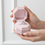 Oval Cut Morganite Gemstone Engagement Ring-Black Diamonds New York
