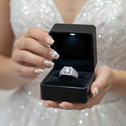 Pave Set Brilliant Diamond Option Men's Diamond Option Ring-Black Diamonds New York