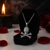 Hip Hop Diamond Skull Pendant-Black Diamonds New York