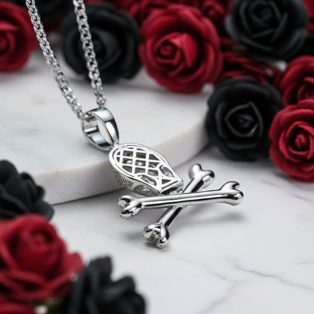 Hip Hop Diamond Skull Pendant-Black Diamonds New York