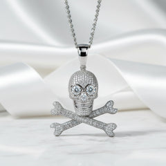 Hip Hop Diamond Option Skull Pendant