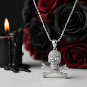 Hip Hop Diamond Skull Pendant-Black Diamonds New York