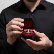 Perfect Match- Marquise Cut Diamond Insert Skull Engagement Rings-Black Diamonds New York