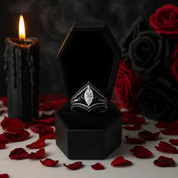 Perfect Match- Marquise Cut Diamond Insert Skull Engagement Rings-Black Diamonds New York