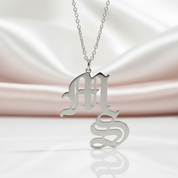 Personalized Stainless Steel Necklace-Black Diamonds New York