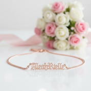 Personalized Stainless Steel Necklace-Black Diamonds New York