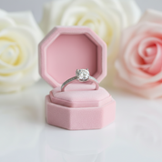 Petite Milgrain Engagement Ring With Diamonds-Black Diamonds New York