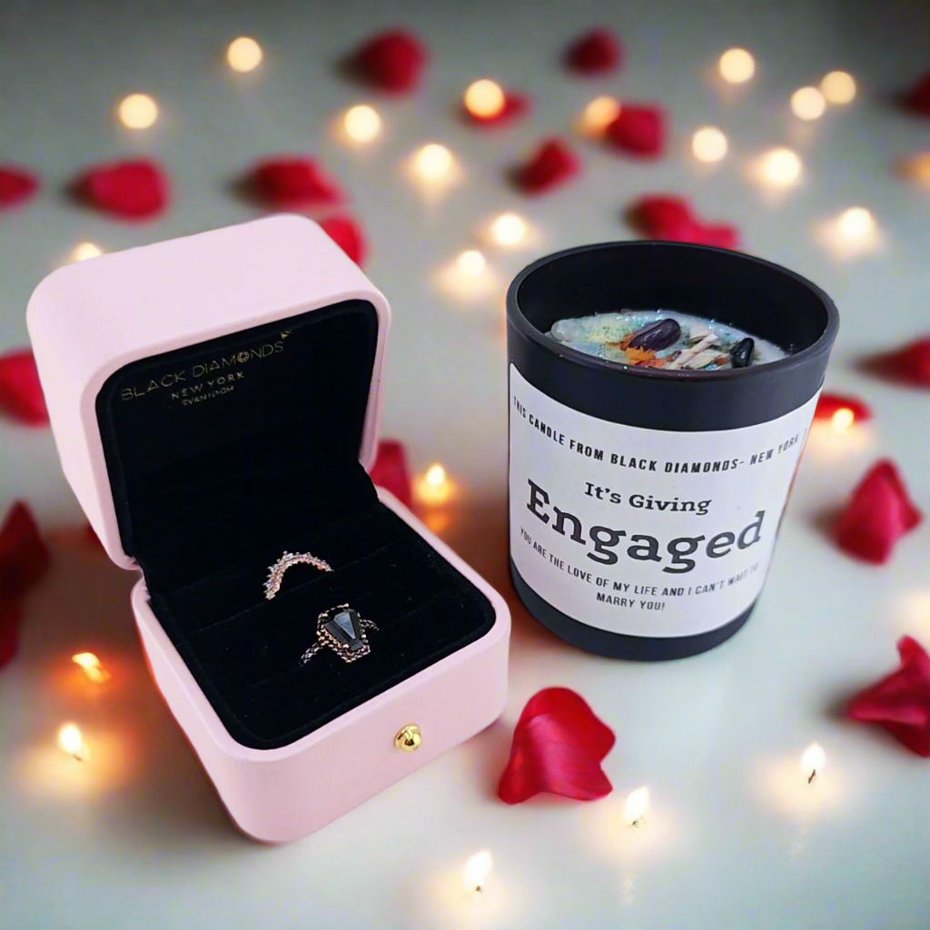 Love Candle- Gift-Ready Personalized Candle Gift Set-Black Diamonds New York