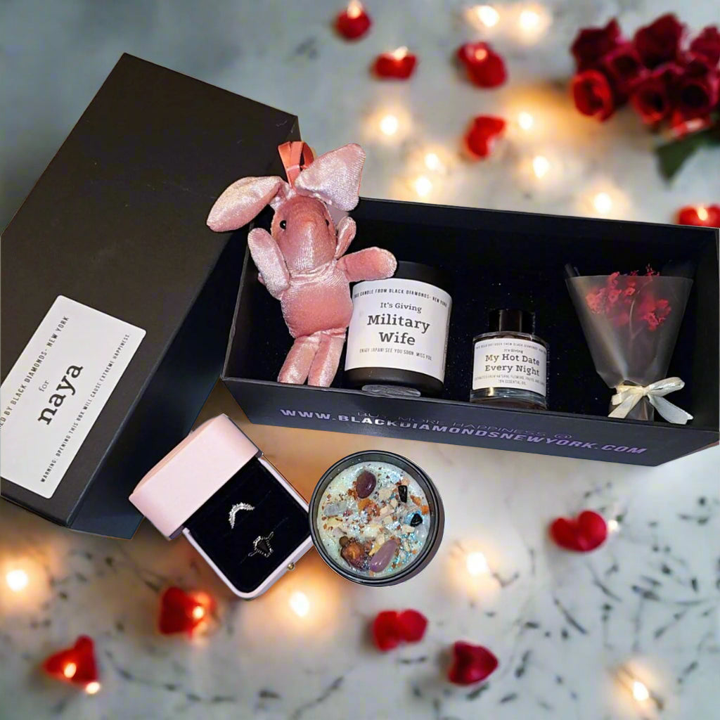 Love Candle- Gift-Ready Personalized Candle Gift Set-Black Diamonds New York