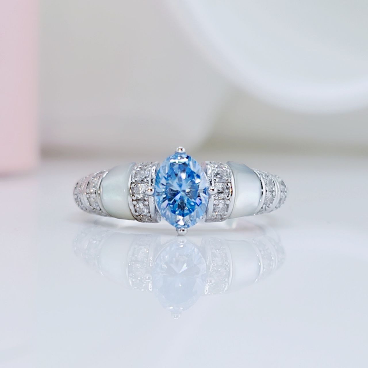 Unique Oval-cut Diamond Option Ring-Black Diamonds New York