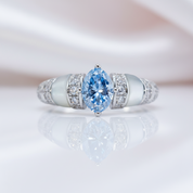 Unique Oval-cut Diamond Option Ring-Black Diamonds New York
