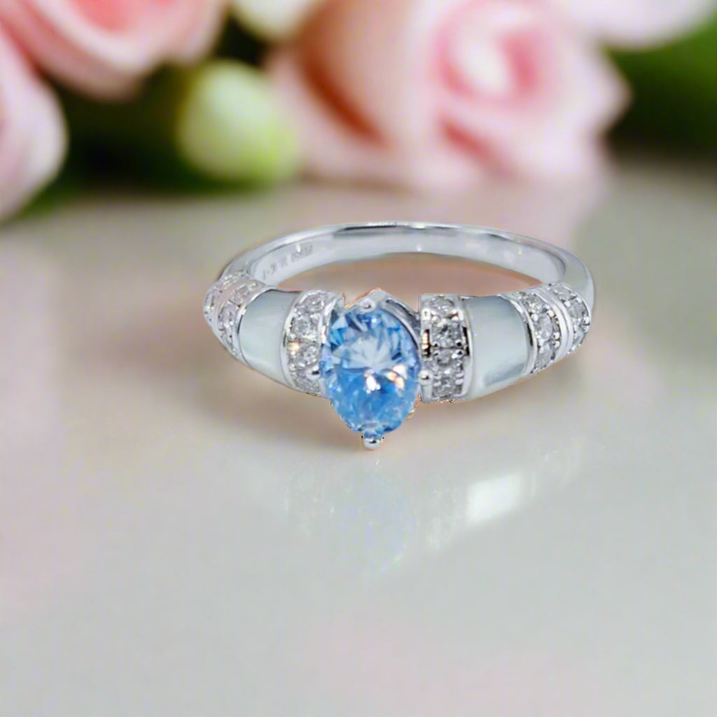 Unique Oval-cut Diamond Ring-Black Diamonds New York