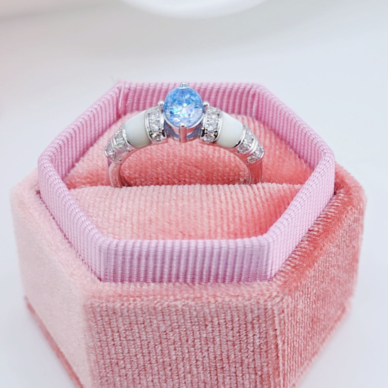 Unique Oval-cut Diamond Ring-Black Diamonds New York