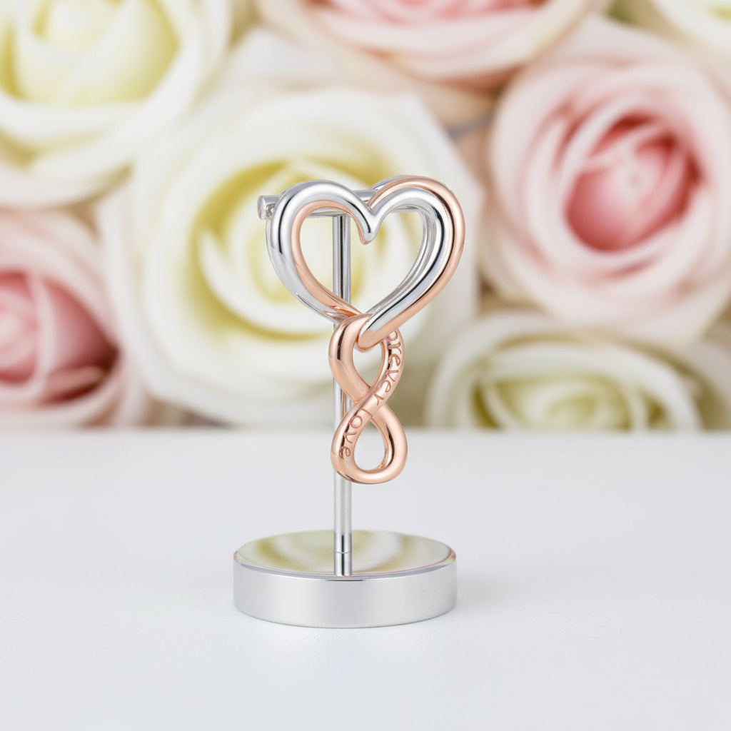 Pink Heart Charms & Pendant-Black Diamonds New York