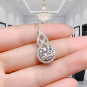 Pouring Shiny Diamond Necklace-Black Diamonds New York