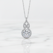 Pouring Shiny Diamond Option Necklace-Black Diamonds New York